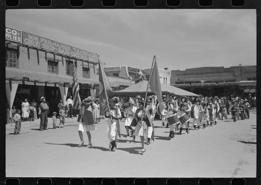 Parade at fiesta, Taos, New Mexico