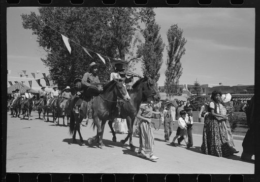 Parade at fiesta, Taos, New Mexico