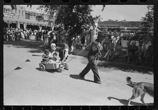 Untitled photo, possibly related to: Parade at fiesta, Taos, New Mexico