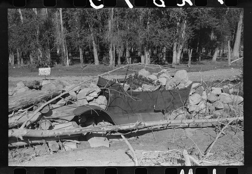 Improvised protection from stream bank, Ridgway, Colorado