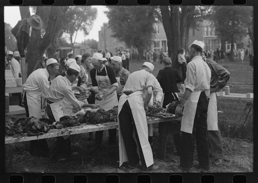Untitled photo, possibly related to: Free barbecue, Labor Day, Ridgway, Colorado