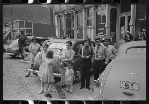 Watching the Labor Day parade, Silverton, Colorado
