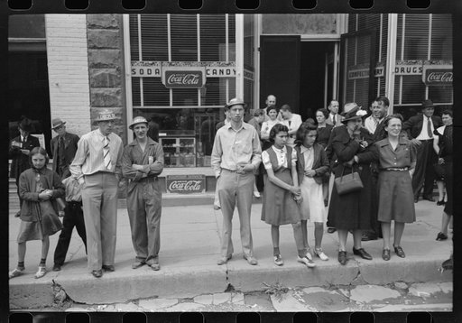 Watching the Labor Day parade, Silverton, Colorado