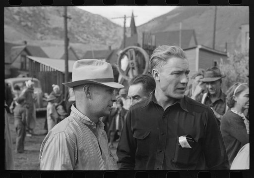 Miners at Labor Day celebration, Silverton, Colorado