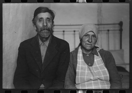 Untitled photo, possibly related to: Old couple of Spanish extraction, Concho, Arizona