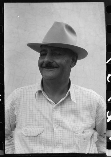 Untitled photo, possibly related to: Juan Candelaria, owner of several thousand acres of land near Concho, Arizona. He is considering selling to the government for FSA (Farm Security Administration) use