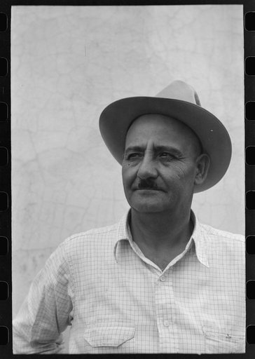 Juan Candelaria, owner of several thousand acres of land near Concho, Arizona. He is considering selling to the government for FSA (Farm Security Administration) use
