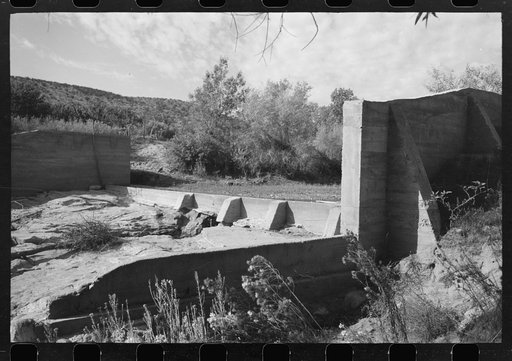 Main dam for irrigation water, Santa Clara, Utah