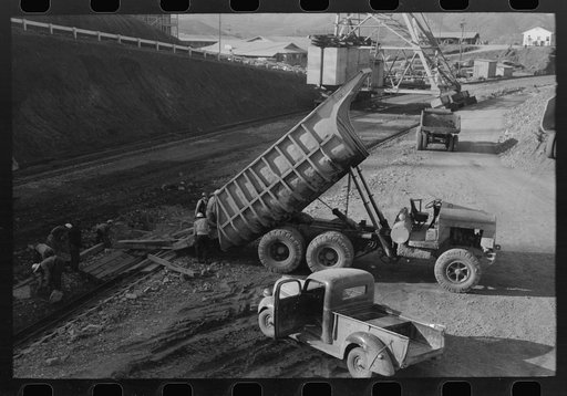 Untitled photo, possibly related to: Shasta Dam under construction, Shasta, California