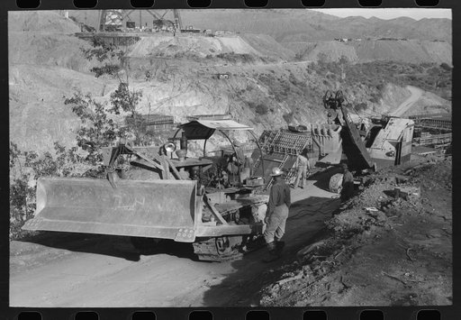 Untitled photo, possibly related to: Shasta Dam under construction, Shasta, California