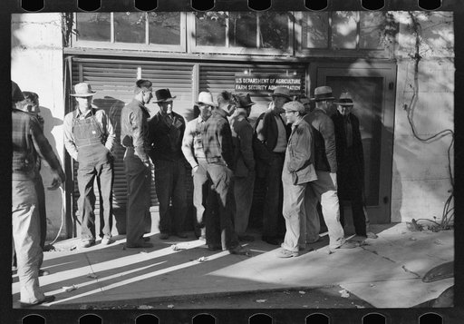 Applicants for grants. FSA (Farm Security Administration) office at Marysville, California