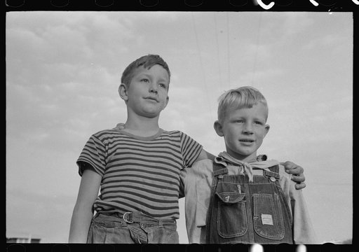 Visalia, California. Children at Mineral King Cooperative Farm