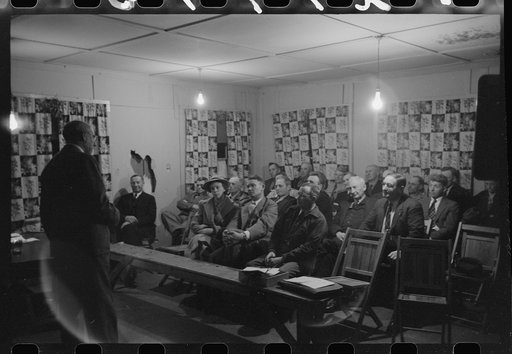 Untitled photo, possibly related to: Meeting of farmers with agricultural agent. Placer County, California