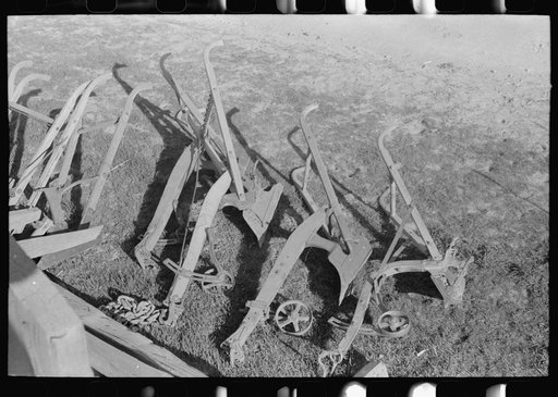 Untitled photo, possibly related to: Cultivators turned in on chattel mortgage by farmers of Placer County, California