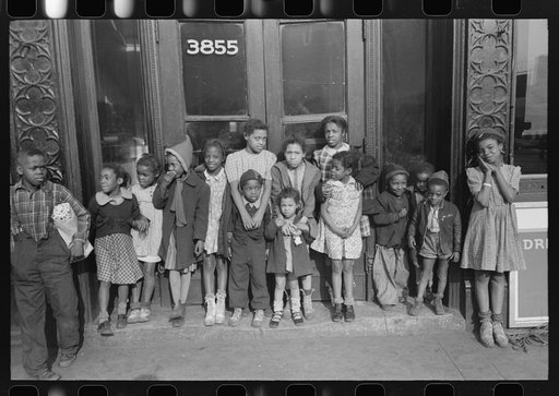 Children on South Side of Chicago, Illinois