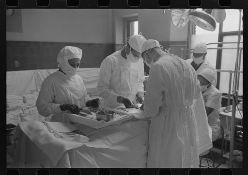 Operation at Provident Hospital on South Side of Chicago, Illinois