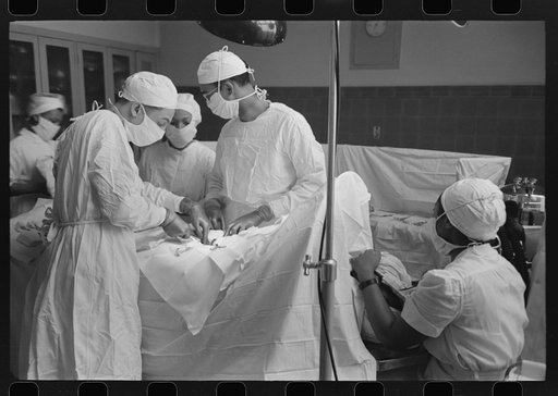Untitled photo, possibly related to: Operation at Provident Hospital on South Side of Chicago, Illinois
