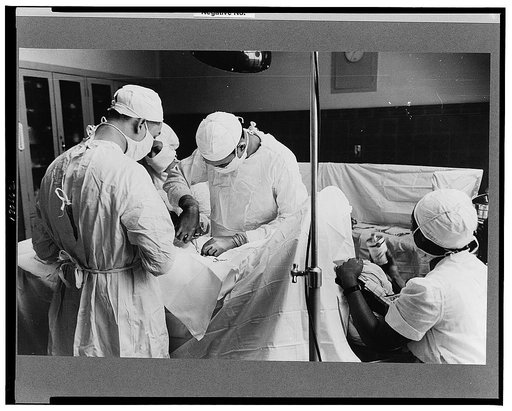 Operation at Provident Hospital on South Side of Chicago, Illinois