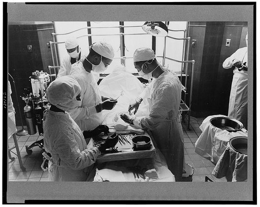 Operation at Provident Hospital on South Side of Chicago, Illinois