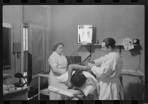 Untitled photo, possibly related to: Pneumothorax treatment for tuberculosis at the municipal sanitarium on the South Side of Chicago, Illinois
