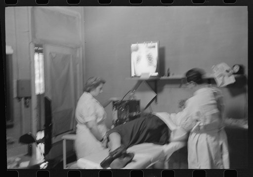 Untitled photo, possibly related to: Pneumothorax treatment for tuberculosis at the municipal sanitarium on the South Side of Chicago, Illinois
