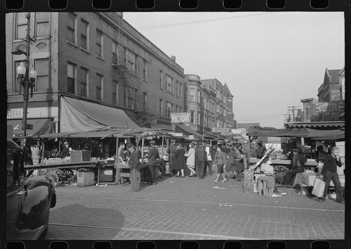 Corner of Maxwell and Halsted Streets, Chicago, Illinois