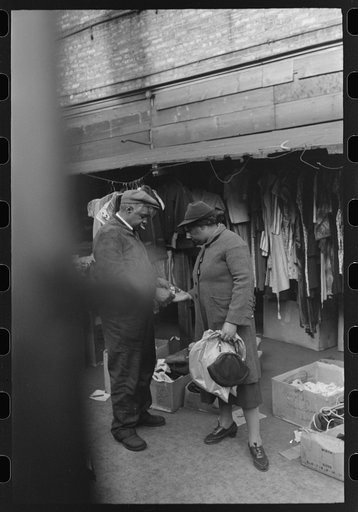 Untitled photo, possibly related to: Shop on Maxwell Street, Chicago, Illinois