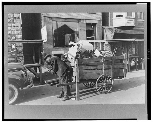 Junk cart, South Side of Chicago, Illinois