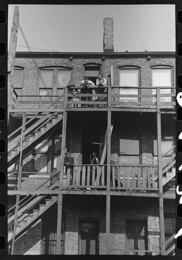 Apartment house on South Side of Chicago, Illinois
