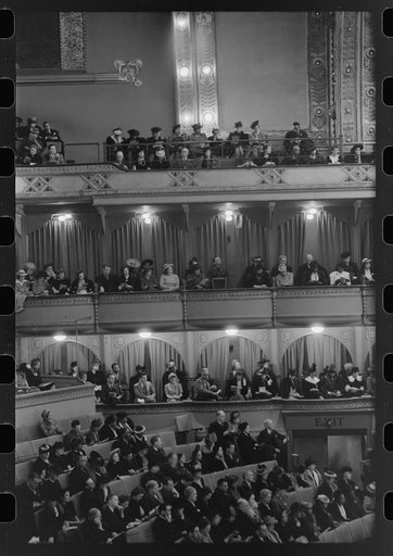 Audience at concert given by Marian Anderson, Chicago, Illinois