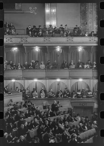 Audience at concert given by Marian Anderson, Chicago, Illinois