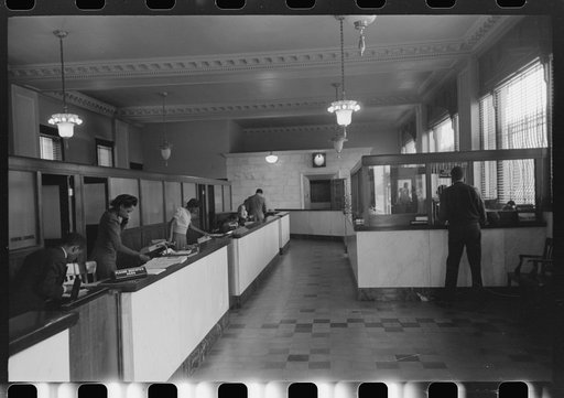 Front office of insurance company on South Side of Chicago, Illinois