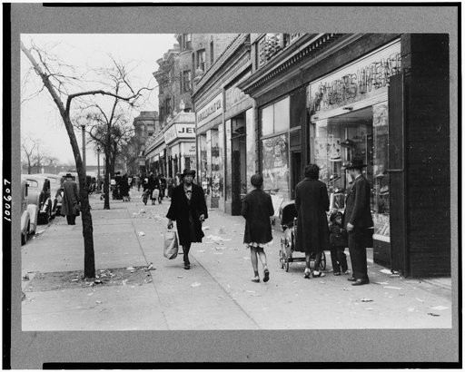 Street in Negro section of Chicago, Illinois