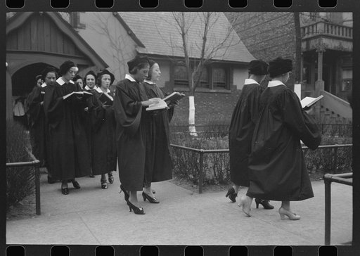 Part of the processional of an Episcopal Church, South Side of Chicago, Illinois
