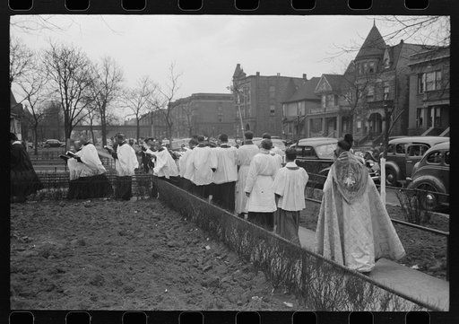 Part of the processional of an Episcopal Church, South Side of Chicago, Illinois