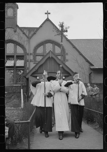 Part of the processional of an Episcopal Church, South Side of Chicago, Illinois