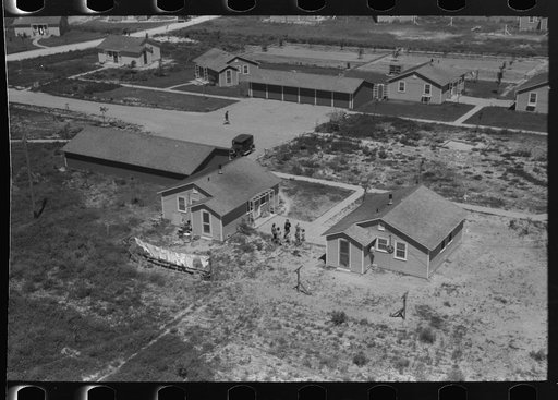 The homes of permanent farm workers at the FSA (Farm Security Administration) labor camp. Caldwell, Idaho