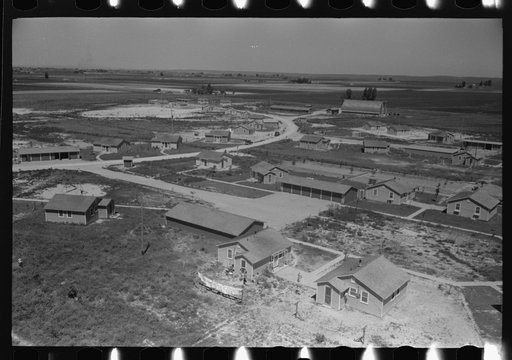 Untitled photo, possibly related to: Homes of permanent farm workers at the FSA (Farm Security Administration) labor camp. Caldwell, Idaho