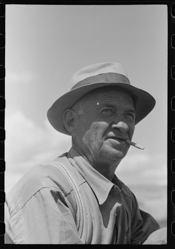 Checker, labor contractor's pea pickers crew, Nampa, Idaho