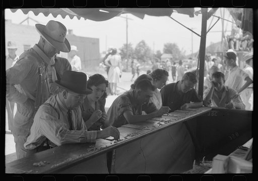 Bingo players on the Fourth of July, Vale, Oregon