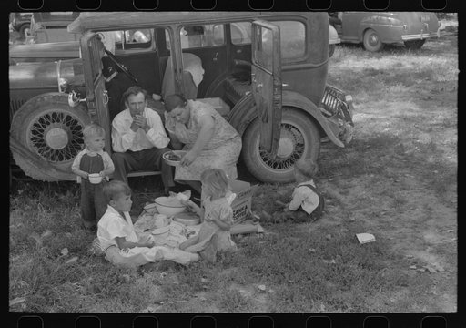 A family picnic on the Fourth of July at Vale, Oregon