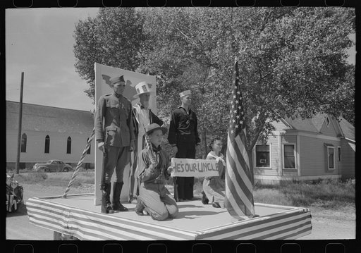 Float in the Fourth of July parade. Vale, Oregon