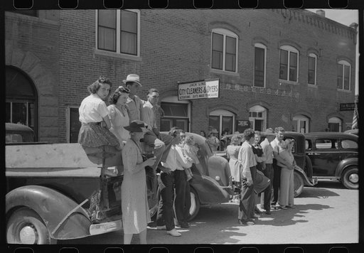Untitled photo, possibly related to: Watching the parade on the Fourth of July at Vale, Oregon
