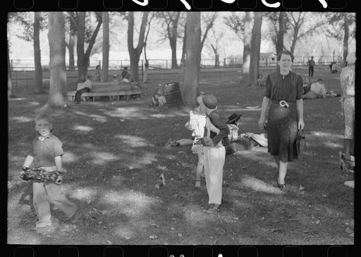 Untitled photo, possibly related to: Tired picnickers, Fourth of July, Vale, Oregon