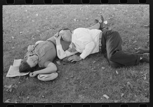 Untitled photo, possibly related to: Tired picnickers, Fourth of July, Vale, Oregon