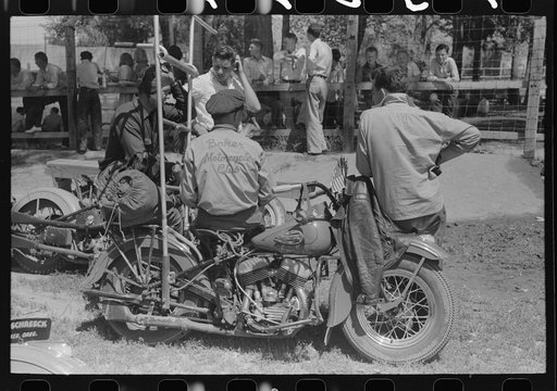 Motorcycle racers, Fourth of July, Vale, Oregon