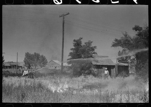 A grass fire breaks out on the Fourth of July in Vale, Oregon