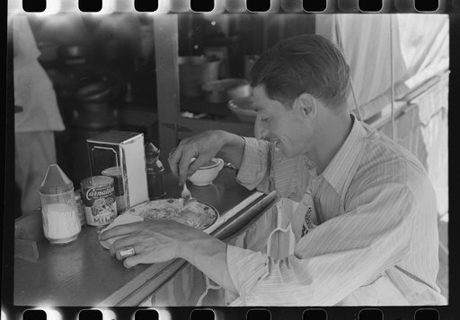 Untitled photo, possibly related to: Lunch at carnival stand, Fourth of July, Vale, Oregon