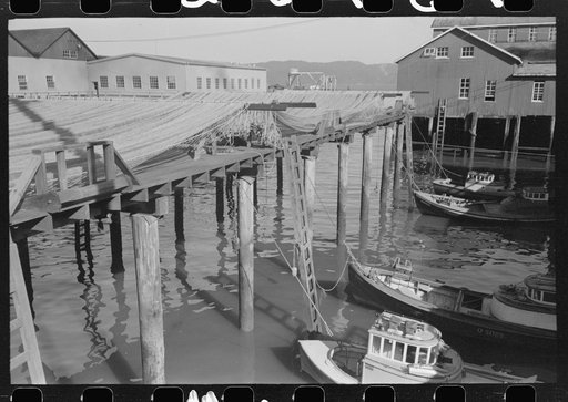 Fishing boats and nets, Astoria, Oregon
