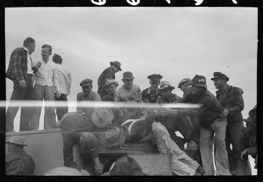 Untitled photo, possibly related to: Beer party given by contractor at the Umatilla Ordnance Depot for employees. Hermiston, Oregon
